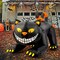 GOOSH 6 FT Halloween Inflatables Outdoor Black Cat with Shakable Head with LED Lights
